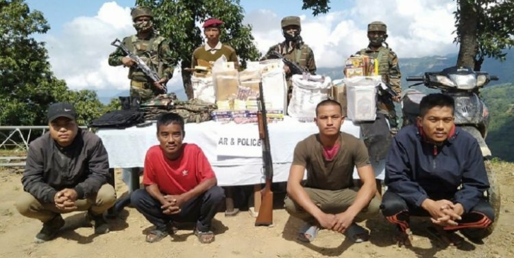 Assam Rifles soldiers in Mizoram retrieve weapons from Siaha
