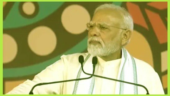 Teary-eyed PM Modi addresses a gathering in Gujarat's Banaskantha district
