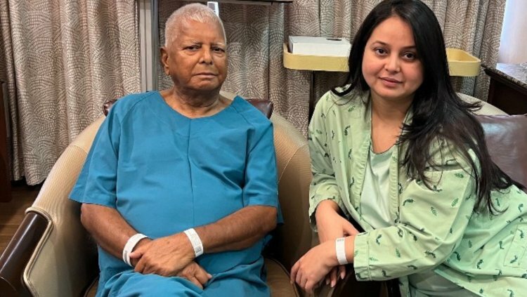 Lalu's daughter to donate kidney today: "we haven't seen God, have seen my father."