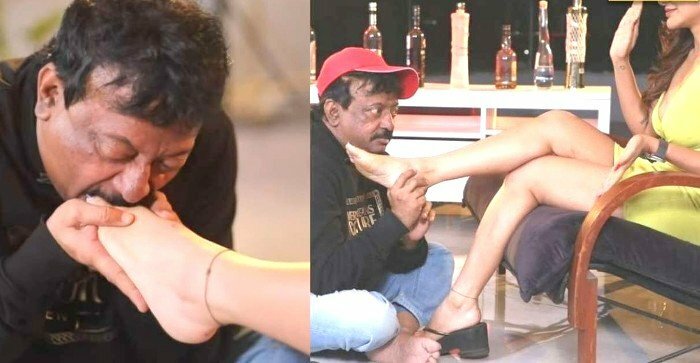 Video of Ram Gopal Varma licking Ashu Reddy's toes goes viral