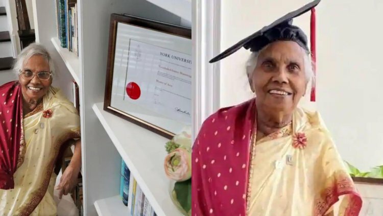 87-year-old becomes oldest woman to earn master's degree at York University
