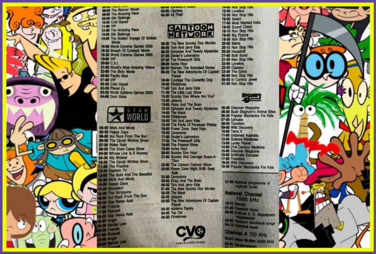 Clippings from newspapers with Cartoon Network shows make the Internet nostalgic