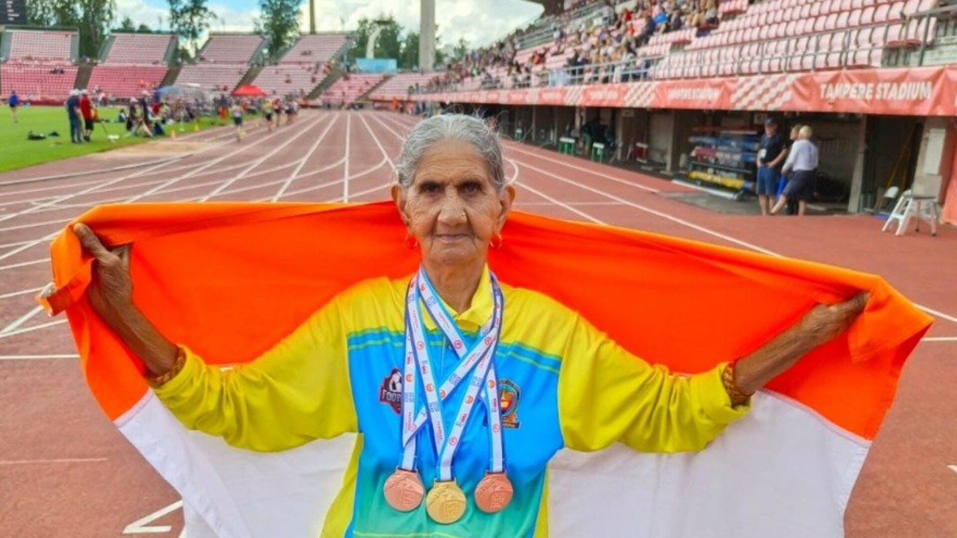 94-Year-Old Bhagwani Ji, Won Gold, Two Bronze Medals At The WMA Championship 2022, Finland