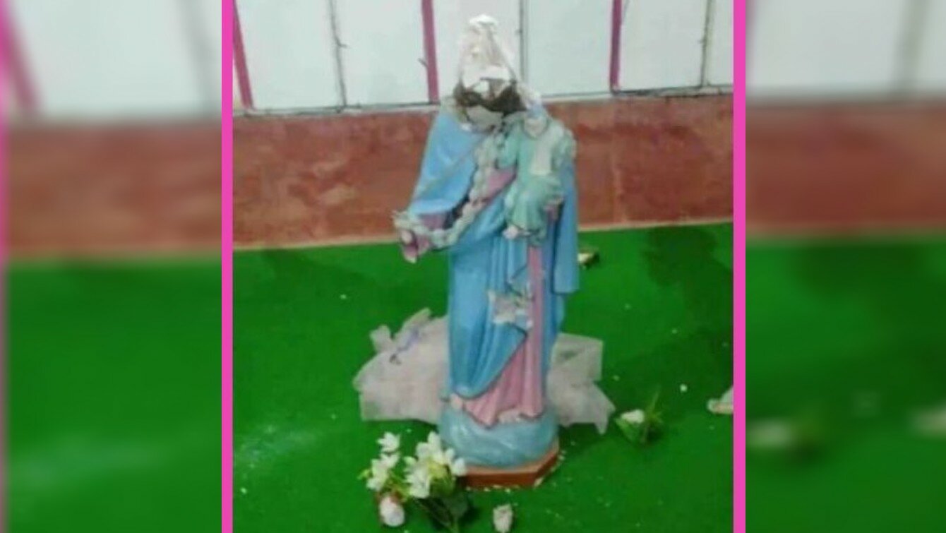 Meghalaya: North Garo Hills Catholic Church vandalized by unknown miscreants