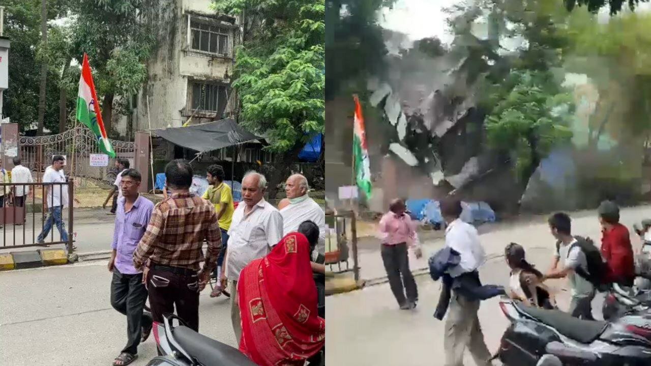 Maharashtra: On Camera Captured The Gitanjali Apartment Collapsed To The Ground